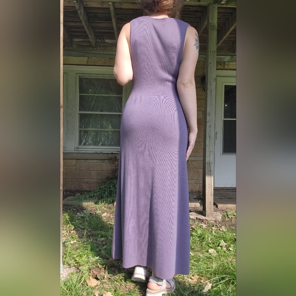 Button-Up Sleeveless Sweater Dress - Picture 2 of 4